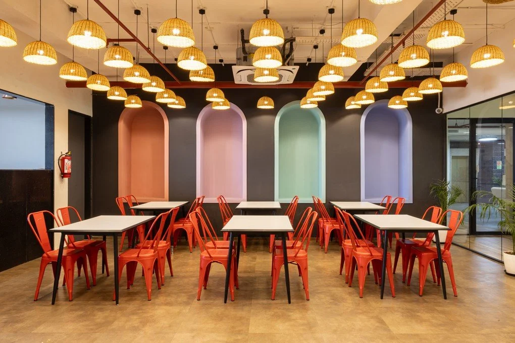 Cafeteria and communal tables at Dumartarai